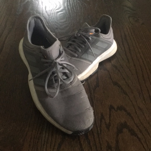 Adidas running grey and white running shoes. - Picture 1 of 3